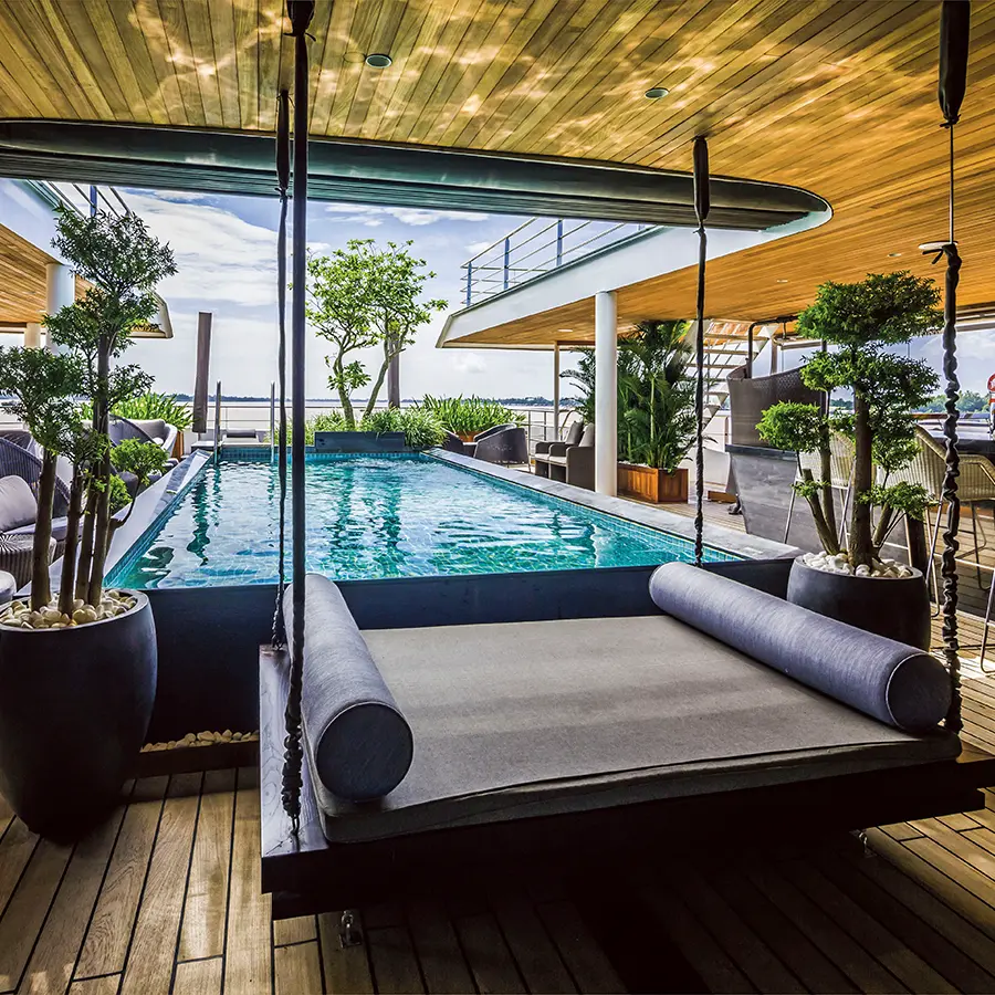 River Vessels available for Solamoré private charter, up to 64 guests