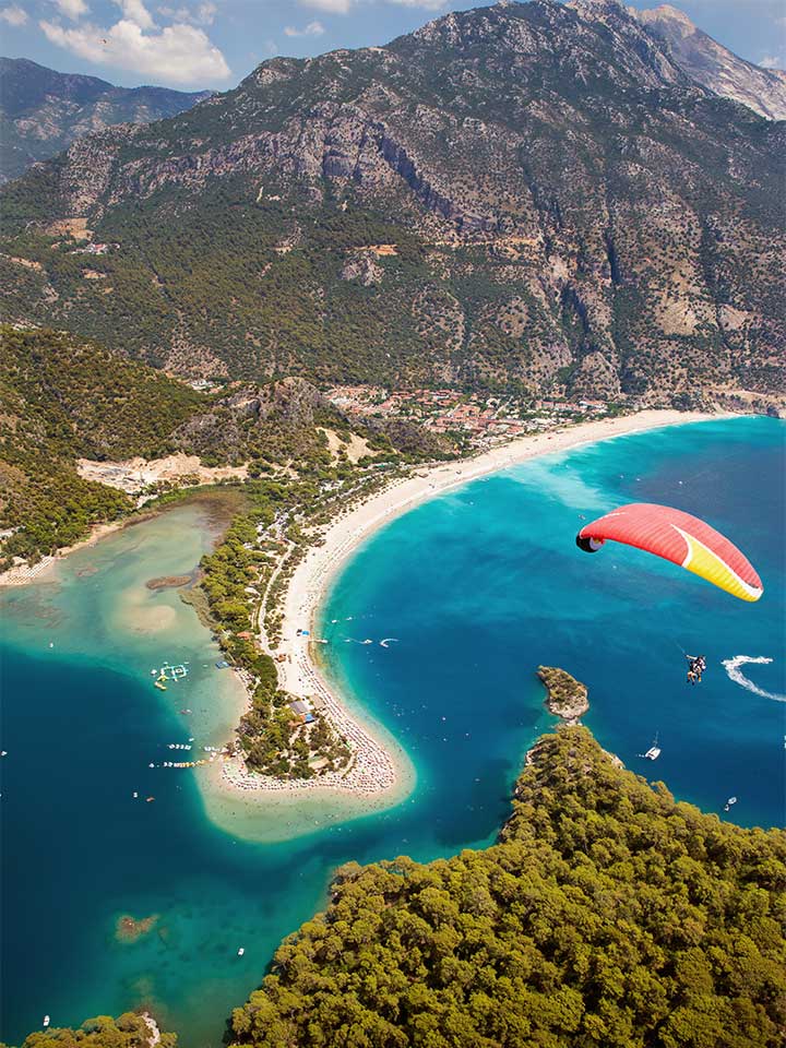 Turkish Riviera coastline and sailing waters