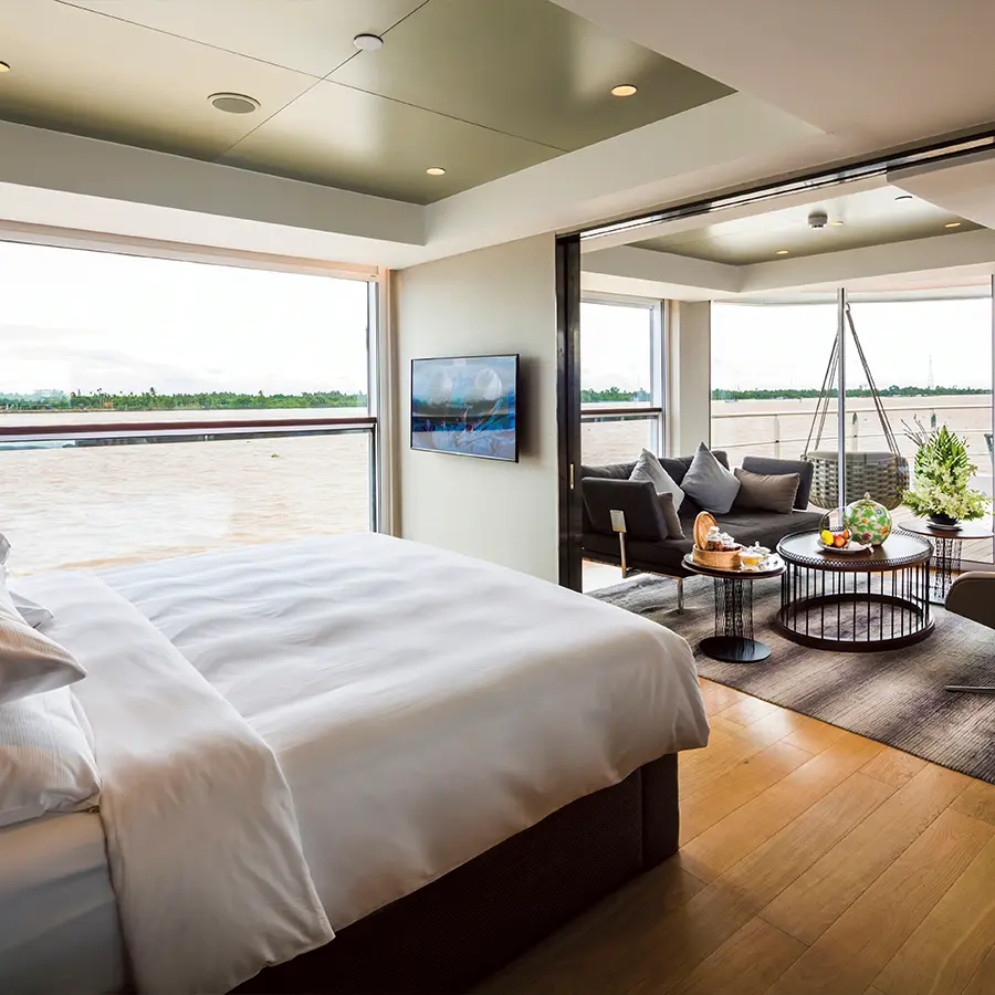 River Vessels available for Solamoré private charter, up to 64 guests